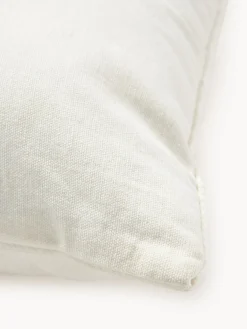 Funda de cojín bordada de algodón texturizada Reza