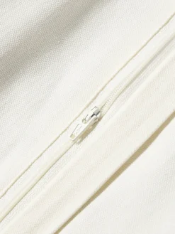 Funda de cojín bordada de algodón texturizada Reza