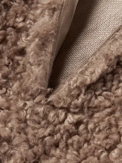 Funda de cojín de borreguillo Dotty