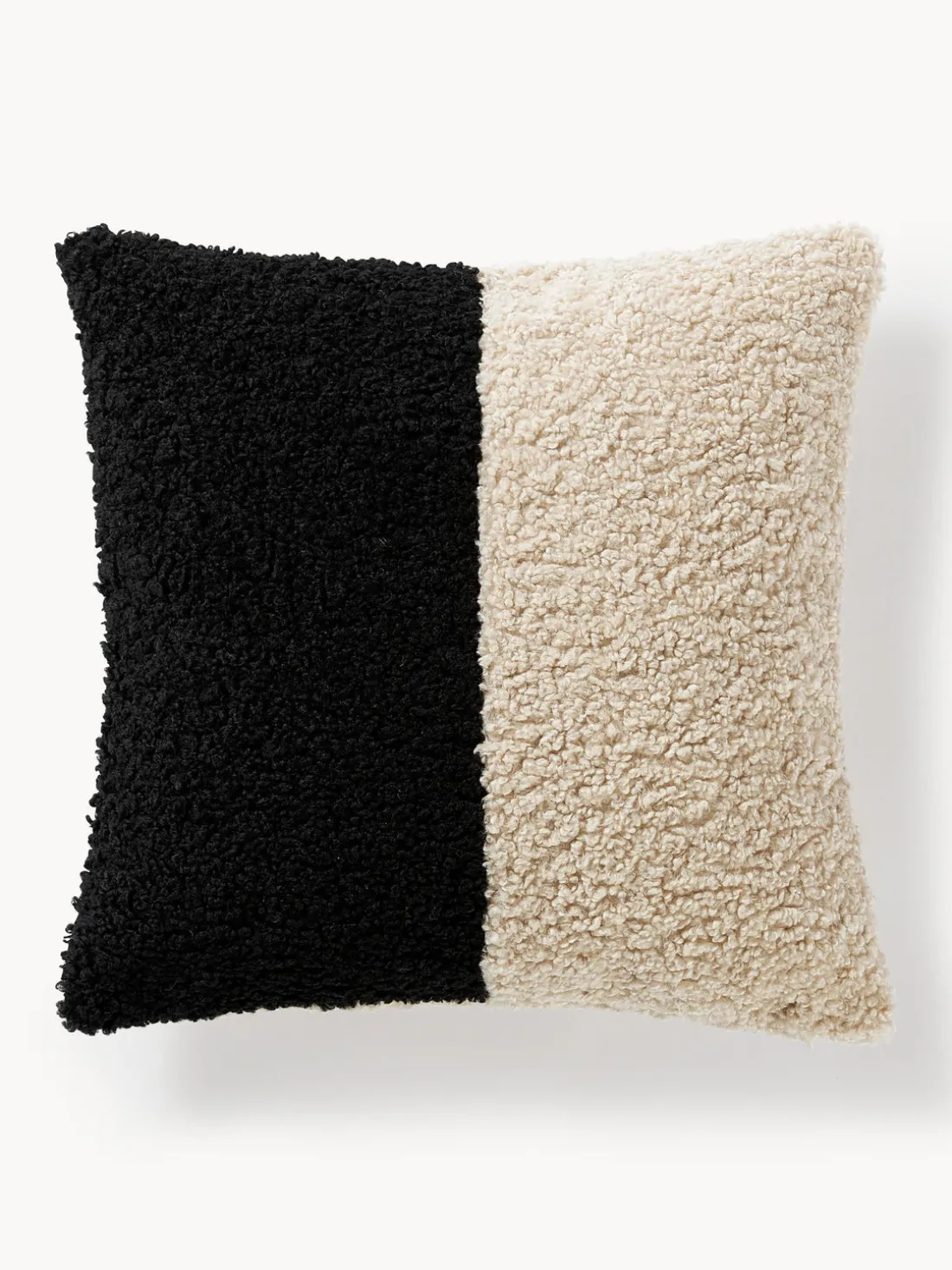 Funda de cojín de borreguillo Mateo