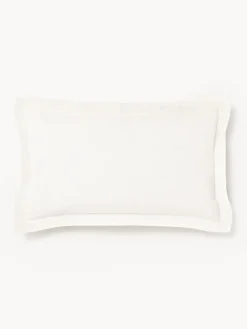 Funda de cojín de lino con dobladillo elevado Taryn