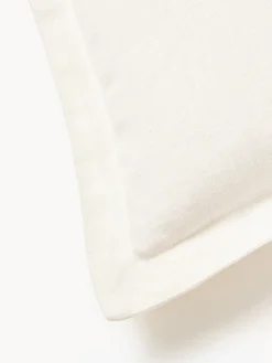 Funda de cojín de lino con dobladillo elevado Taryn