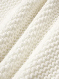 Funda de cojín de punto de algodón ecológico Adalyn