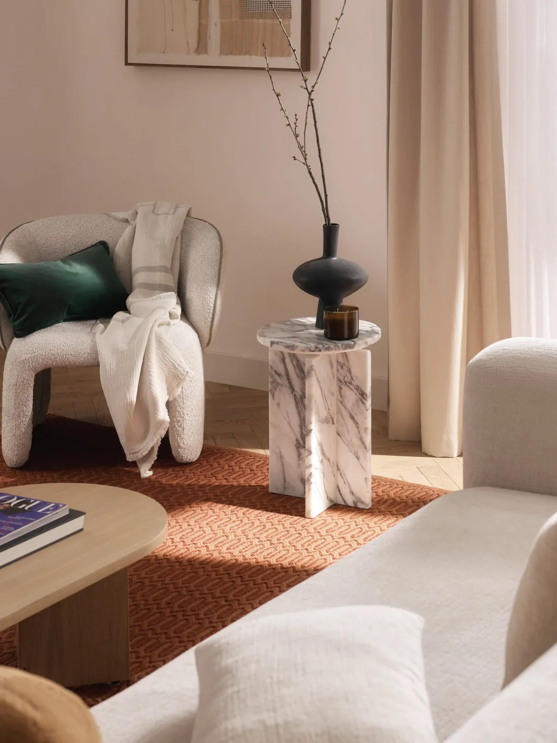 Funda de cojín de terciopelo Dana