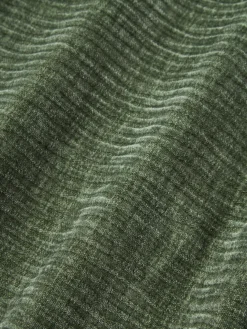 Funda de cojín de terciopelo de estructura lineal fina Fiona