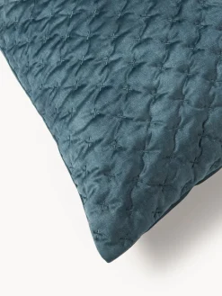 Funda de cojín de terciopelo acolchada Riko