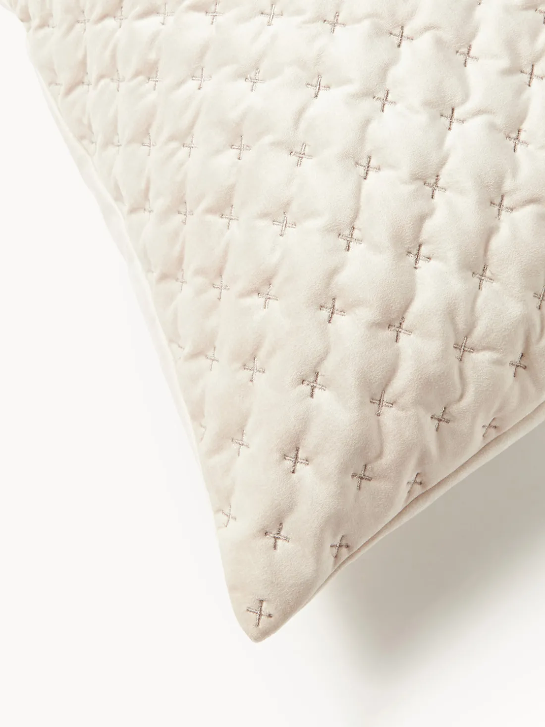 Funda de cojín de terciopelo acolchada Riko