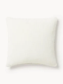 Funda de cojín en tejido bouclé con ribete Aya