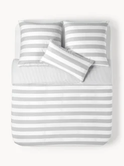 Funda nórdica doble cara de algodón a rayas Lorena