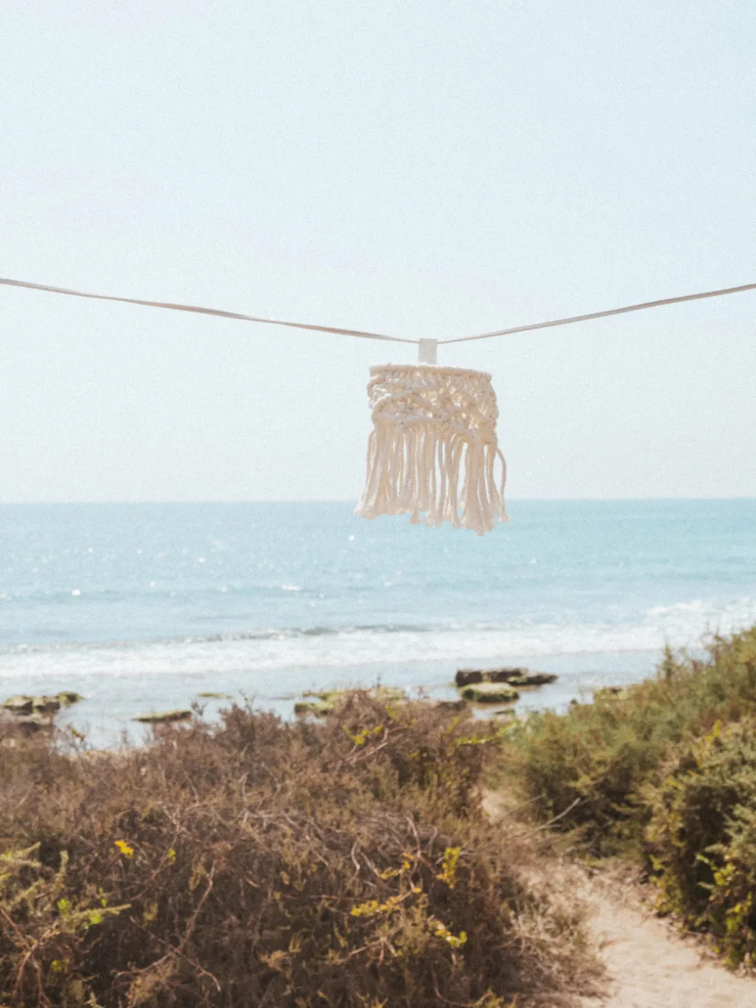 Guirnalda de luces LED solares de algodón Mykonos