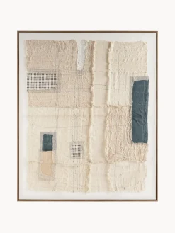 Impresión artesanal en lienzo con marco de madera Lima