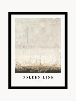 Impresión digital enmarcada Golden Line