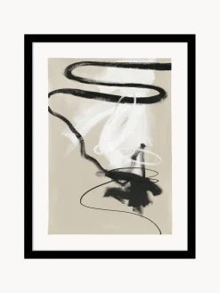 Impresión digital enmarcada Less but better