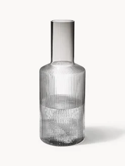 Jarra de agua soplada con relieves Ripple, 1 L