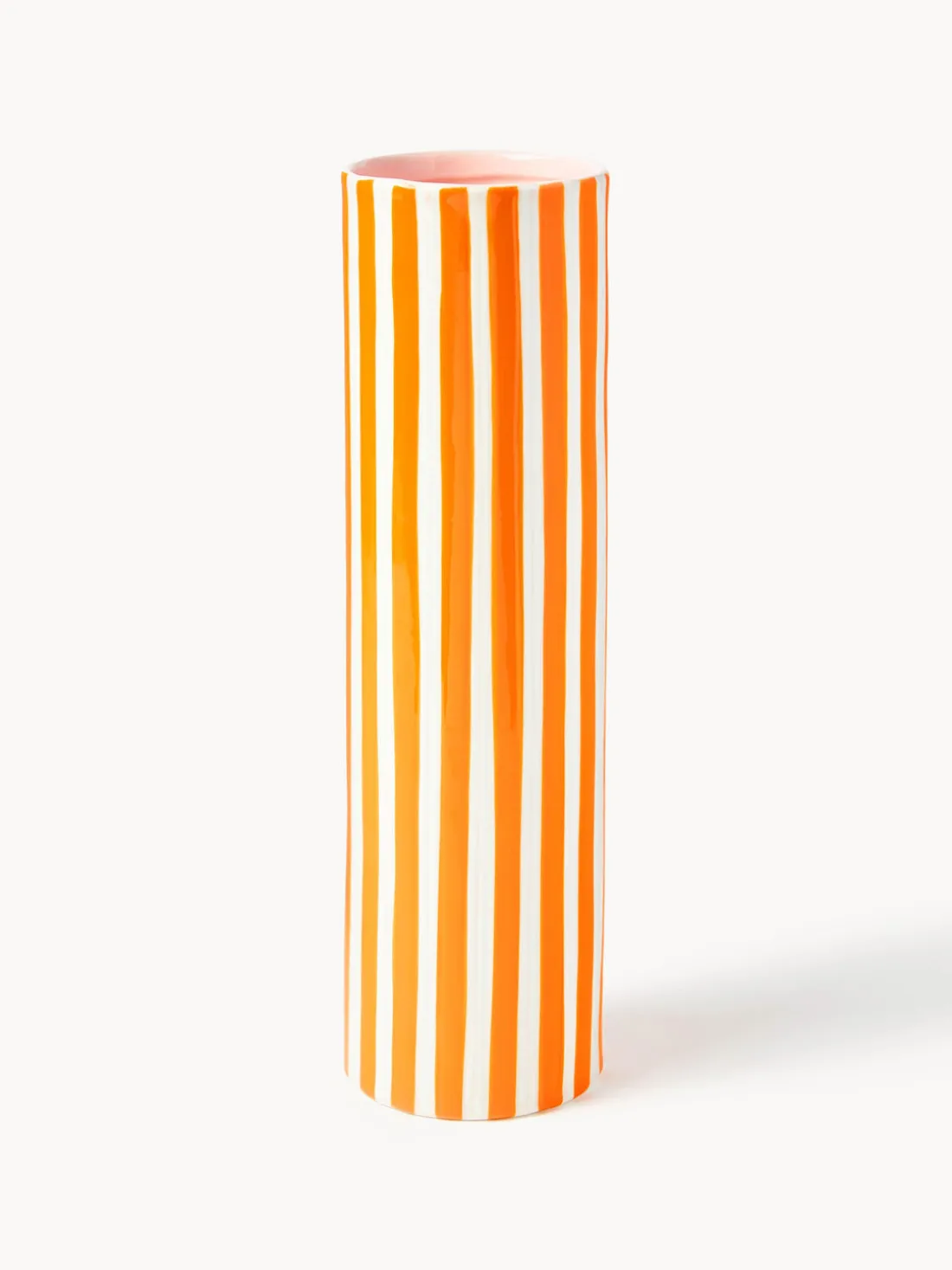 Jarrón artesanal de porcelana Ray, 29 cm