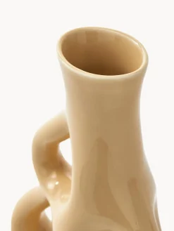 Jarrón de cerámica artesanal Three Ears, 21 cm