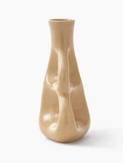 Jarrón de cerámica artesanal Three Ears, 21 cm