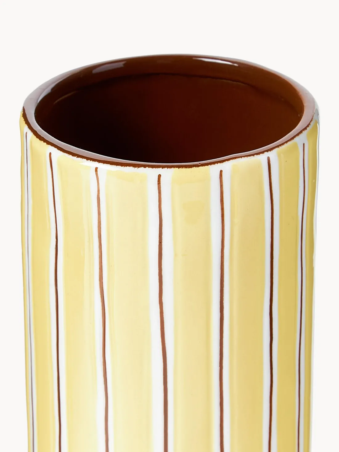 Jarrón de porcelana artesanal Ray, 18 cm