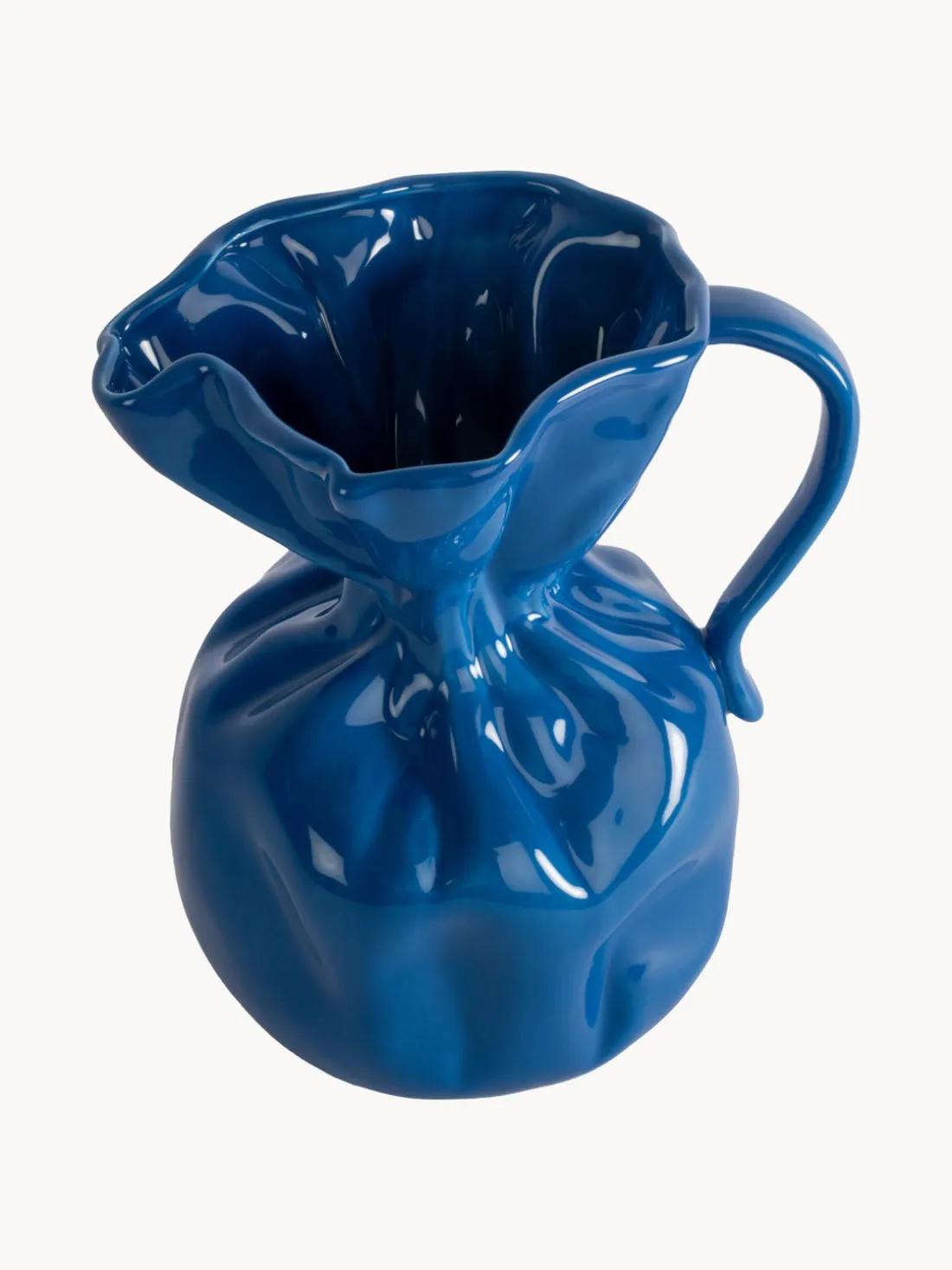 Jarrón de porcelana Crumple, 26 cm