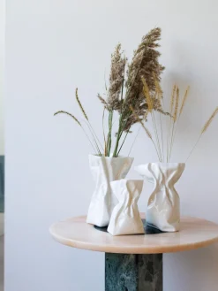 Jarrón de porcelana de diseño Adelaide, 20 cm