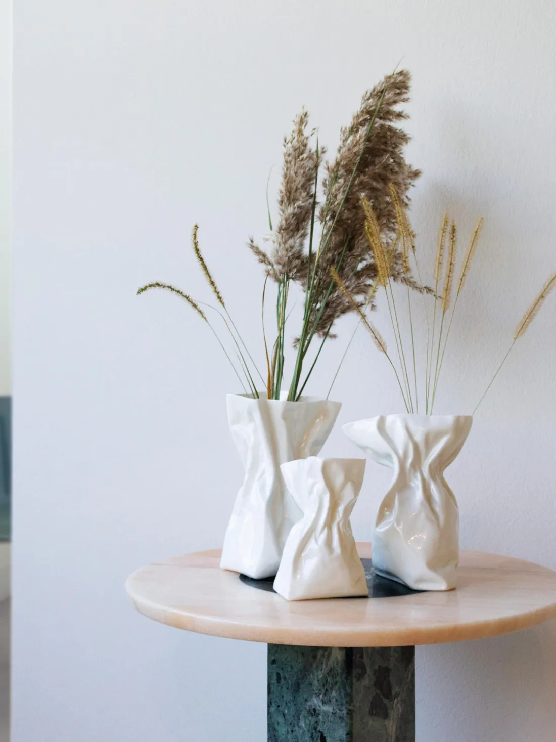 Jarrón de porcelana de diseño Adelaide, 20 cm