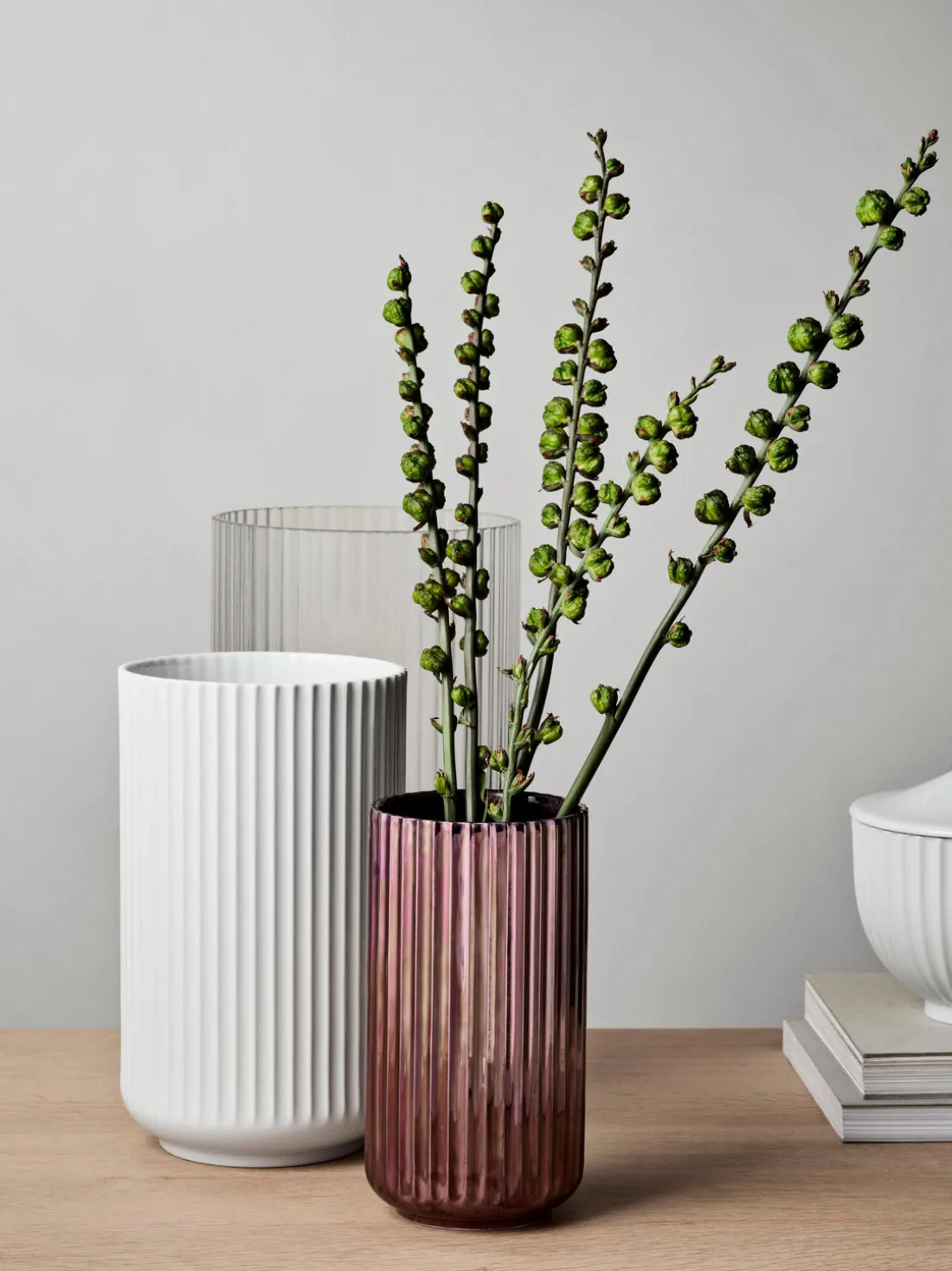 Jarrón de porcelana Lyngby, 25 cm