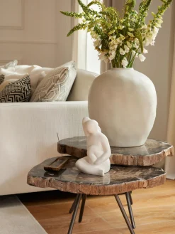 Jarrón de suelo de gres Bruno, 44 cm