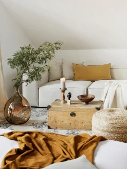 Jarrón de suelo de vidrio Drop, Al 56 cm