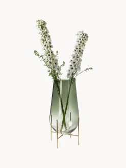 Jarrón de suelo soplado artesanalmente Échasse, 60 cm