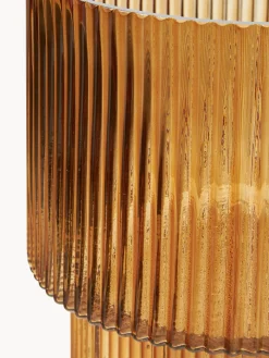 Jarrón de vidrio acanalado Lija, 30 cm