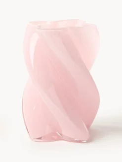 Jarrón de vidrio artesanal Marshmallow, 20 cm