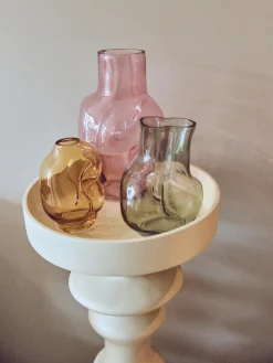 Jarrón de vidrio artesanal Gleam, 22 cm