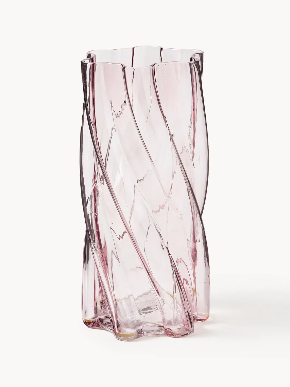 Jarrón de vidrio Marshmallow, 25 cm
