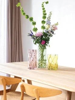 Jarrón de vidrio Marshmallow, 25 cm