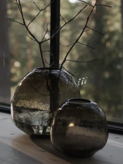 Jarrón de vidrio Pebble, Ø 28 cm