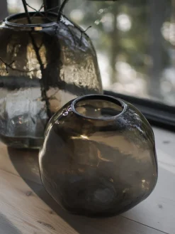 Jarrón de vidrio Pebble, Ø 28 cm