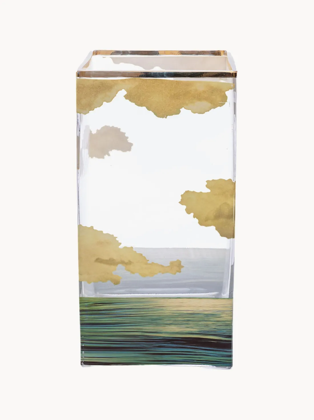 Jarrón de vidrio Sea Girl, 30 cm