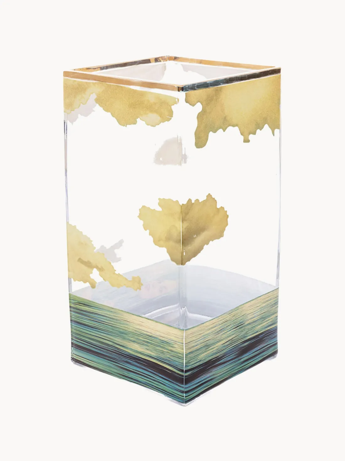 Jarrón de vidrio Sea Girl, 30 cm