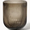 Jarrón de vidrio Simple Stripe, 14 cm