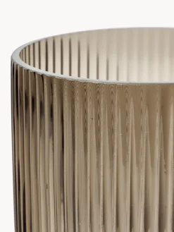 Jarrón de vidrio Simple Stripe, 18 cm