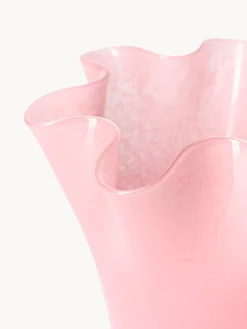 Jarrón de vidrio soplado artesanalmente Inaya, 25 cm