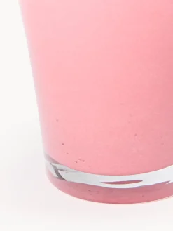 Jarrón de vidrio soplado artesanalmente Inaya, 25 cm