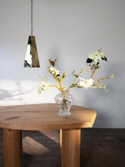 Jarrón de vidrio soplado Ammonit, 30 cm