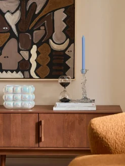 Jarrón de vidrio soplado Bubble, 18 cm