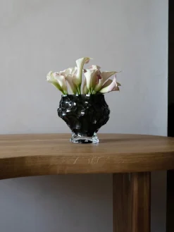 Jarrón de vidrio soplado Canyon, 18 cm