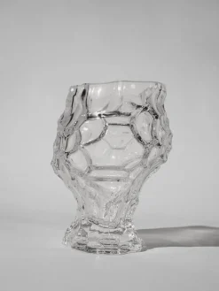 Jarrón de vidrio soplado Canyon, 18 cm