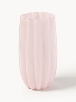 Jarrón de vidrio soplado Melon, 38 cm