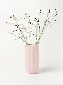 Jarrón de vidrio soplado Melon, 38 cm