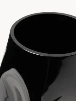 Jarrón de vidrio soplado Obsidian, 26 cm