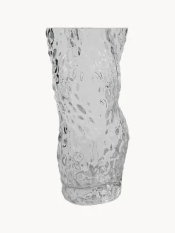 Jarrón de vidrio soplado Ostrea Rock, 30 cm